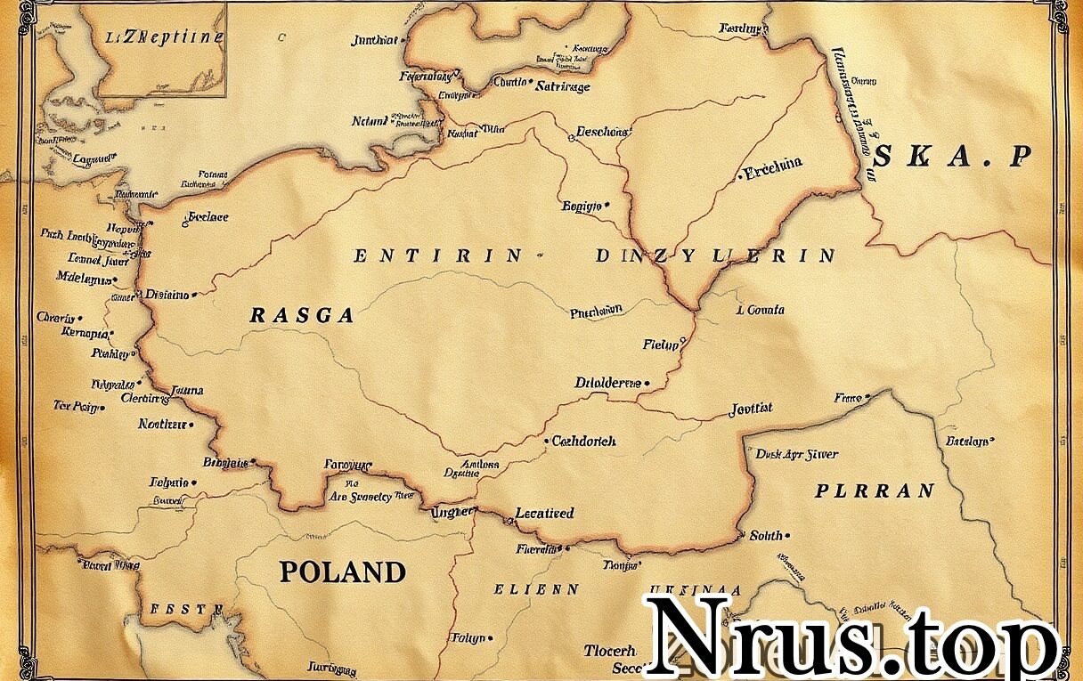 Карта Польша Укаина